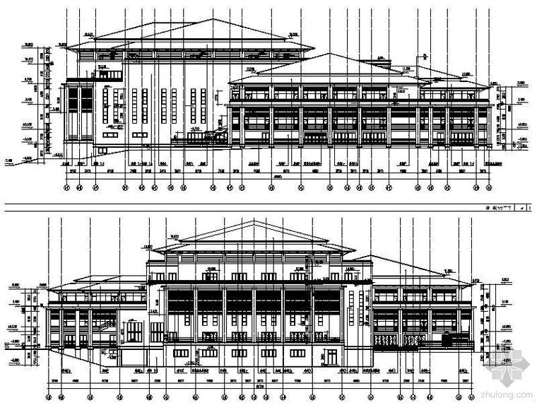 四层会议中心图纸资料下载-四层会议中心建筑施工图