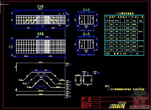 吊车梁安装方案下载资料下载-4-25m公路梁桥施工设计cad版免费下载