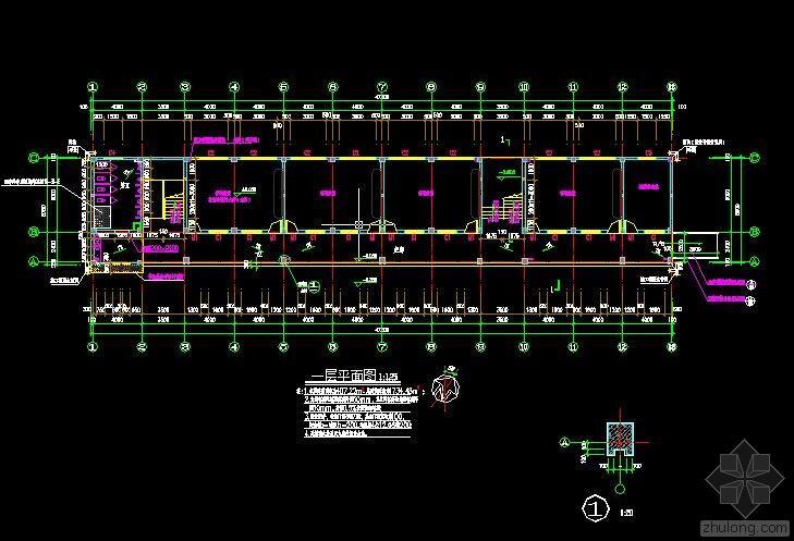 教学楼建施四层资料下载-四层教学楼建筑施工图