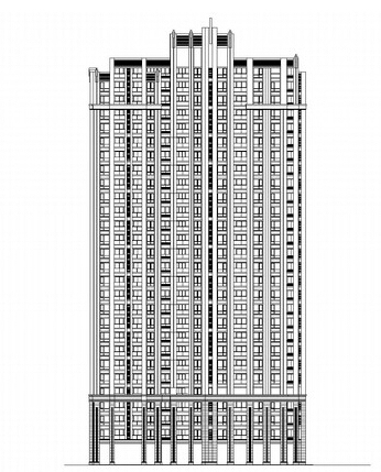 现代风格11层住宅楼小区资料下载-现代风格（artdeco）风格住宅楼施工图