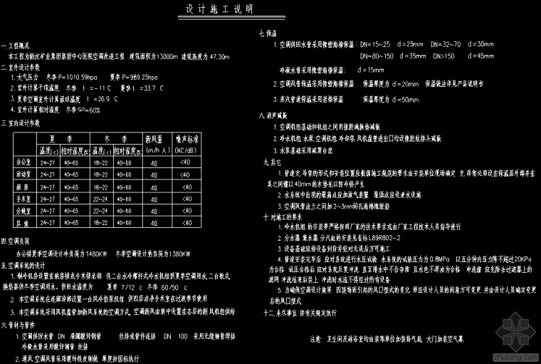 中央空调水管系统图资料下载-医院中央空调改造图纸