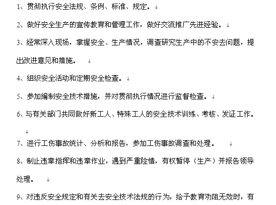 公路管理人员岗位职责资料下载-施工现场管理人员工作职责