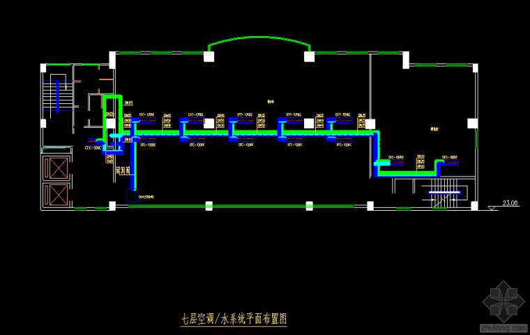 静电除尘设计图纸资料下载-银行中央空调设计图纸