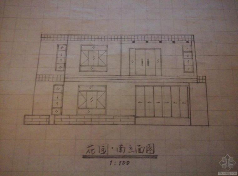 别墅su平立面图资料下载-[手绘别墅]二层建筑平立面图