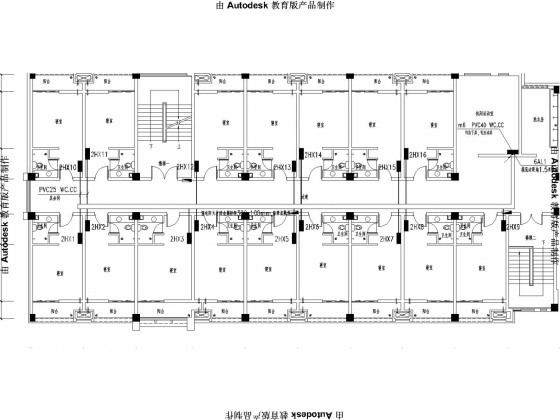 大学宿舍电气图-配电平面图.jpg