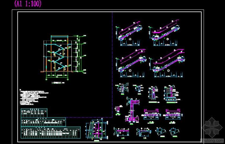 楼梯构造图cad资料下载-楼梯构造 通用图
