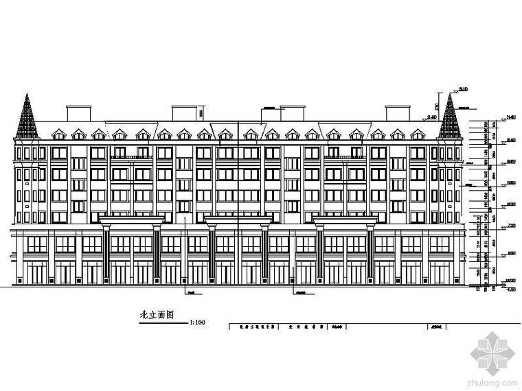 商住两用高层资料下载-欧式风格六层商住两用楼施工图 鸡东锦绣华城