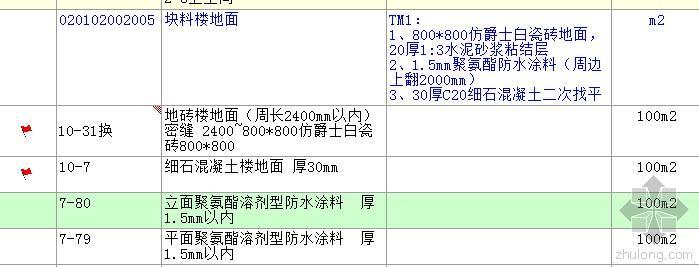 楼地面大理石资料下载-大理石楼地面组价