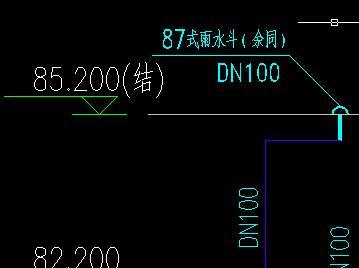 屋面层板面上87式雨水斗如何预埋？不知道屋面最终成型建筑标高 -14