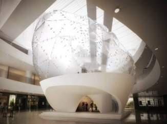 设计半空空间资料下载-首次以建筑设计手法打造圣诞艺术装置「JINGLE BAO」落成香港ifc