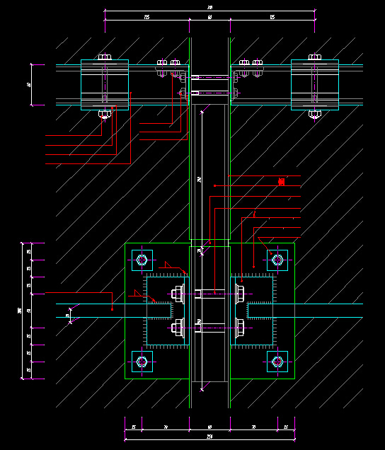建筑房屋施工CAD节点详图300个 画图不再愁！！-预埋件节点图.jpg