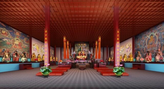古建筑室内效果图-佛堂和禅房-结构圈新鲜事-筑龙结构设计论坛
