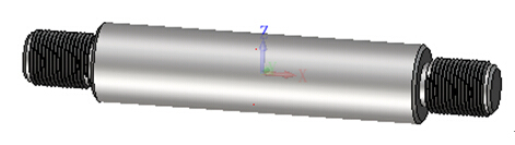 cad带3d模型资料下载-轴类零件设计技巧：三维CAD中望3D灵活自动螺纹收尾