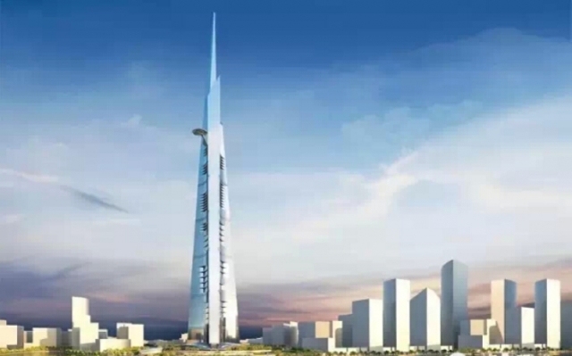 世界第一高楼资料下载-[世界第一高楼]直冲云霄的“王国塔”施工概览