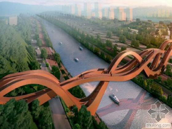 长沙梅溪湖中国结资料下载-梅溪湖“中国结”步行桥被评“世界最性感建筑”
