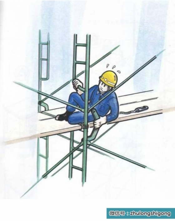 [漫画]建筑杂工危险预知训练图例集_4