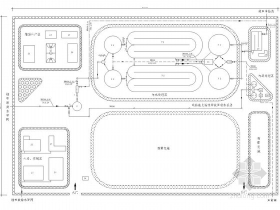2.6万吨城镇污水处理厂全套设计（厌氧池、氧化沟）