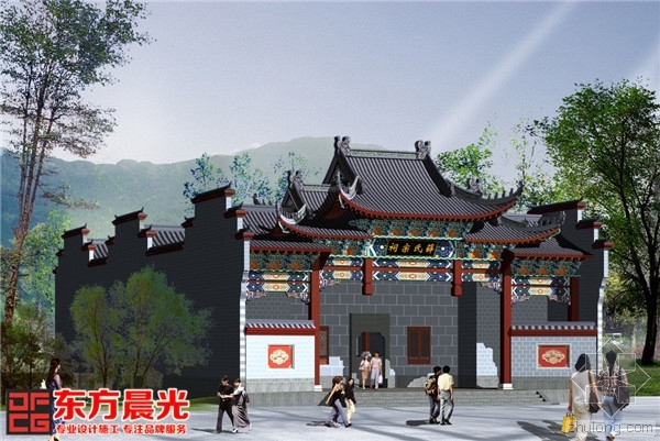 古建筑庭院CAD资料下载-古建筑祠堂的文化意蕴和分类