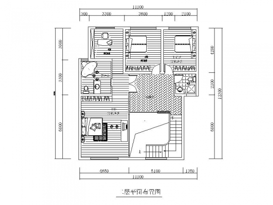 跃层户型装修设计施工图-1