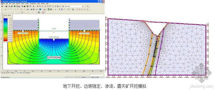 04zg901重力式挡土墙高清版资料下载-Phase2 开挖和边坡有限元分析