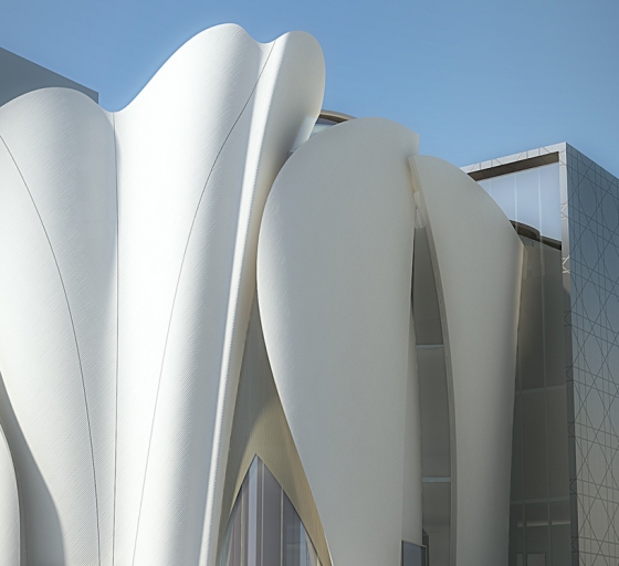 优雅白色花瓣包裹的dior首尔精品店-建筑方案-筑龙建筑设计论坛