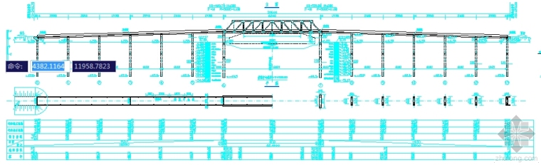20米人行桥资料下载-62m钢桁架人行桥全套施工图
