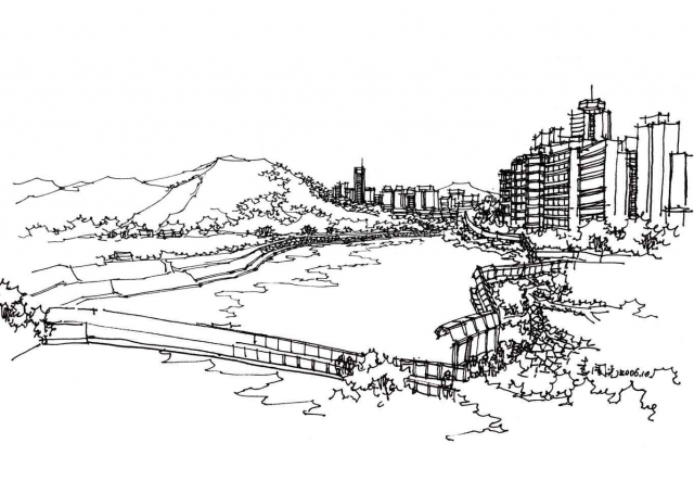 保利紫荆公馆施工图资料下载-建筑手绘之旅-初见香港