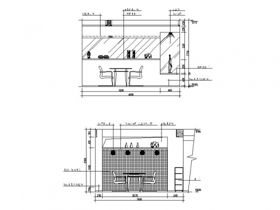 全套餐厅立面施工图-1