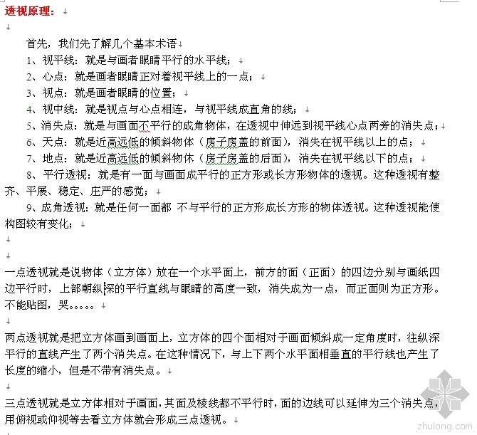 ps景观透视资料下载-透视原理