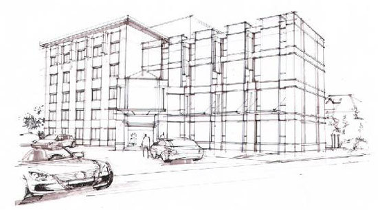 彩色铅笔室内建筑画资料下载-马克笔+彩铅建筑手绘步骤图