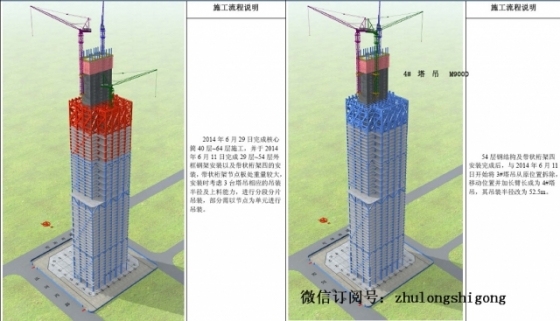 超高层地标建筑施工总体流程图（三维演示图）_18