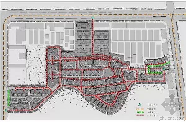 人行流线分析图资料下载-住宅小区如何做分析图？