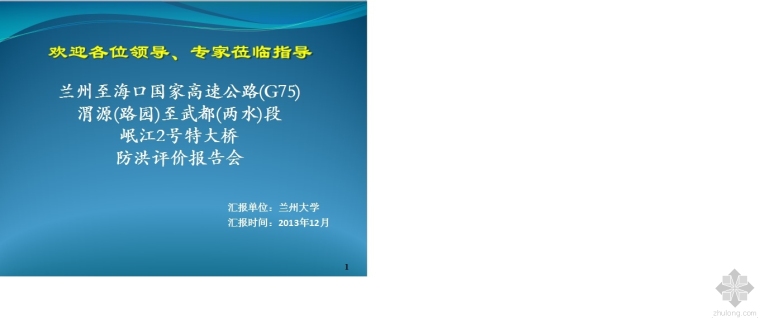 成贵铁路岷江特大桥资料下载-岷江2号特大桥防洪评价报告会