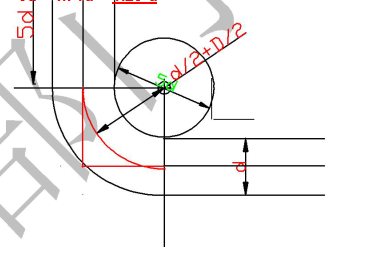 钢筋的弯弧应该这样计算 1,90度弯钩长度的计算(见下图)   钢筋的直径