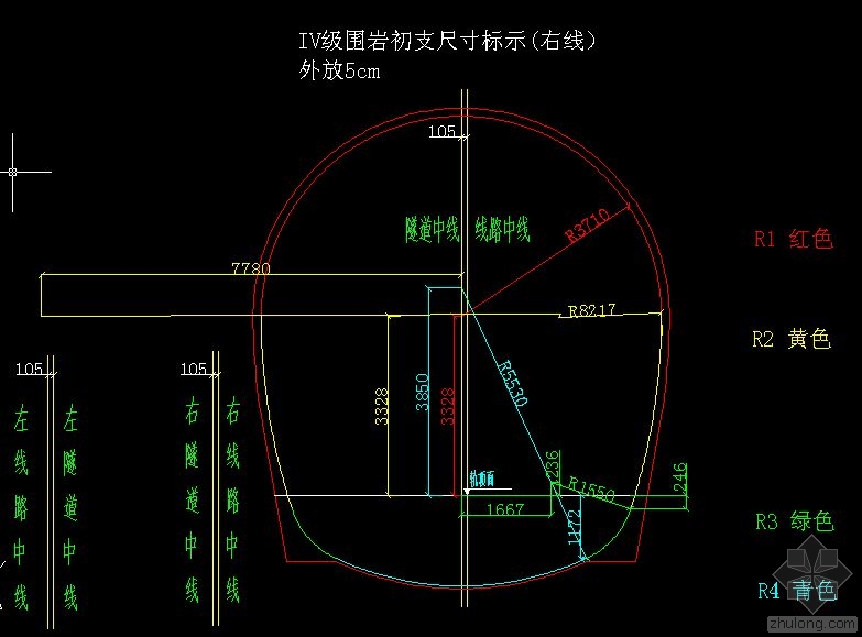 隧道开挖线画线图片