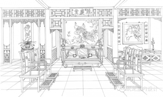 红楼梦全套手绘图 建筑 室内 景观