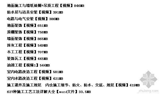 水利工程施工工艺大全视频资料下载-[视频]室内家居施工工艺视频教程