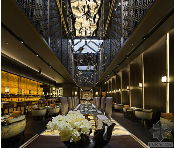 高级餐厅酒店资料下载-迪拜棕榈岛亚特兰蒂斯度假酒店元餐厅——中式风韵的华美诠释