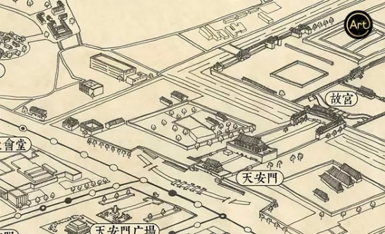[分享]北京手绘超呆萌二环地图