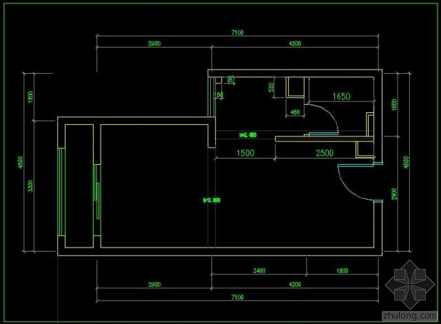 50平一室改两室户型图资料下载-55M2 My D-F House Page