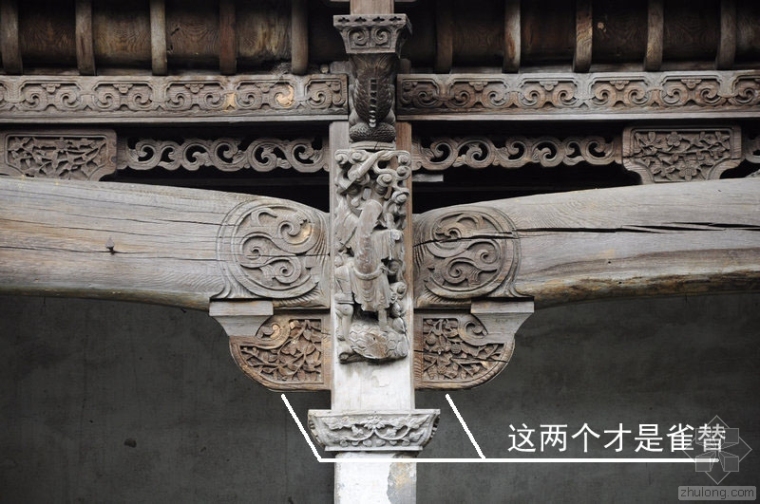 古建图案CAD资料下载-解读中国古建构件丨雀替之美