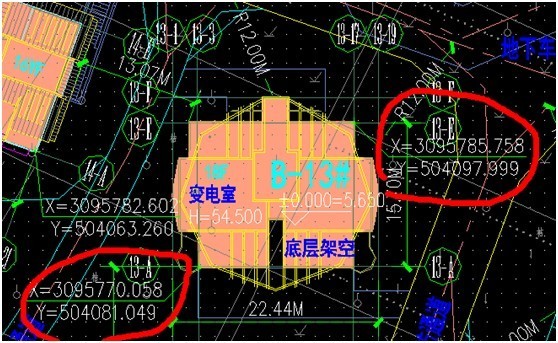 北京总平面图资料下载-施工总平面图与各楼图纸之间坐标的灵活转换！