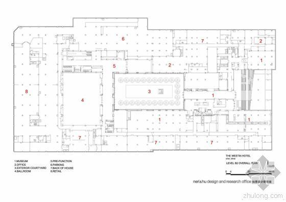 西安威斯汀博物馆酒店平面图-西安威斯汀博物馆酒店第7张图片