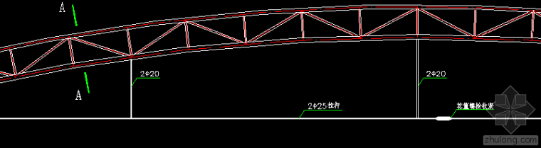 拱形桁架施工组织方案资料下载-关于拱形空间桁架下方水平拉杆的设置
