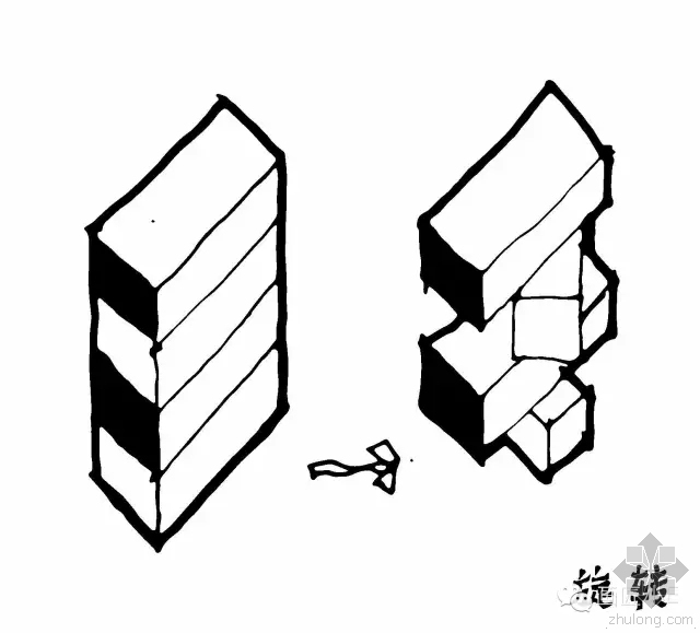 怎样画好园林景观施工图资料下载-装逼从这里开始：体块、空间操作分析术语！