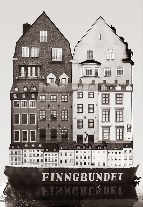 [资料]瑞典视觉艺术家建筑拼贴画