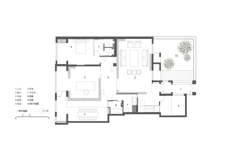 三层半私人别墅设计图资料下载-私人别墅怎样做出朴素静谧的东方气息