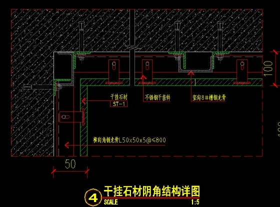 干挂理石于隐藏门结合施工图下载-3.jpg