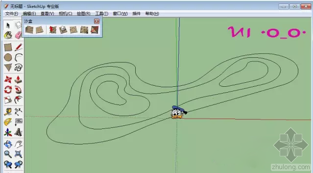 sketchup做效果图资料下载-sketchup做地形，沙盒工具全搞定