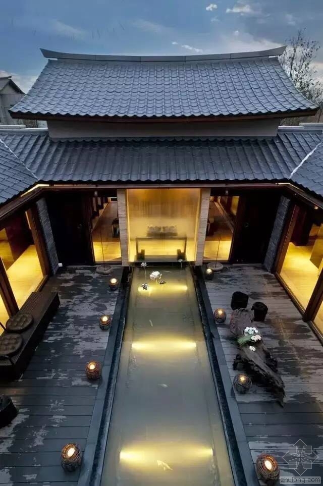 庭院建筑设计新中式资料下载-新中式｜庭院